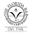 The Florida Bar Board Certified Logo. Civil Trial
