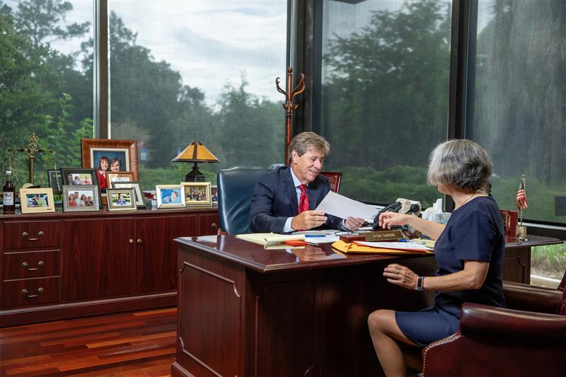 Rod Smith greeting client