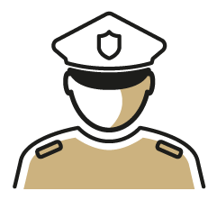 Police Officer Outline logo