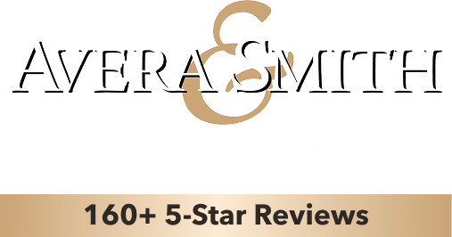 Avera & Smith white logo with "160+ 5-Star Reviews"