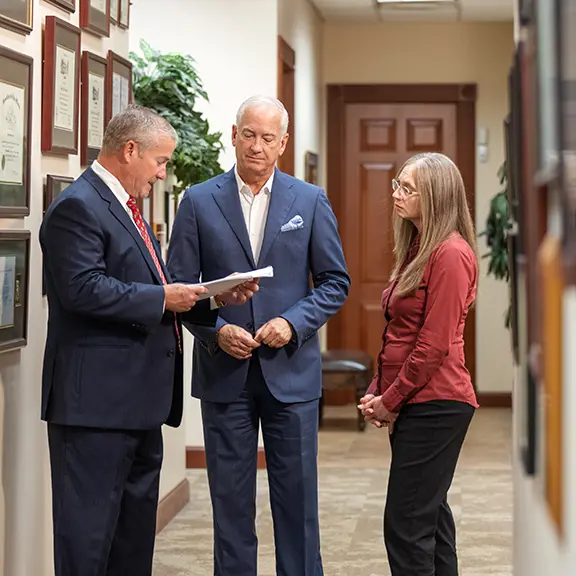 Lance, Mark and their legal assistant