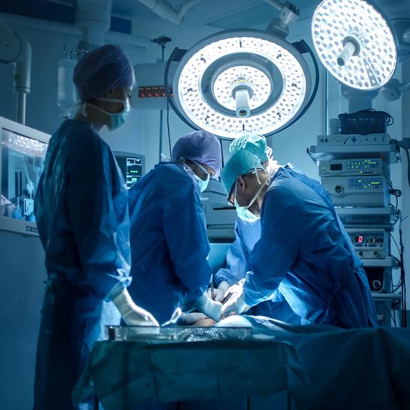 medical team performing surgery